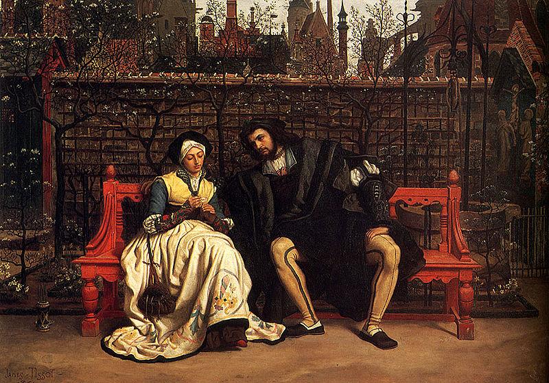 James Joseph Jacques Tissot Faust and Marguerite in the Garden